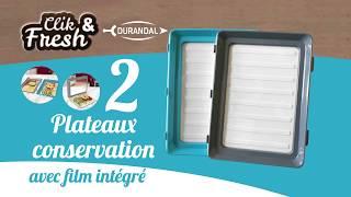 Lot de 2 plateaux de conservation Fresh&Clik