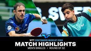 Ovidiu Ionescu vs Benyamin Faraji | MS R32 | WTT Contender Muscat 2024