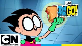 Robin’s Missing Sandwich Mystery | Teen Titans Go! | ‪@cartoonnetworkuk‬