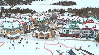 [4K] Mont-Tremblant: The Most Beautiful Ski Resort️ in Northeast America Feb. 2023