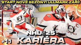 Start Nové Sezóny! Ullmark Září! #11 | NHL 25 CZ Let's Play (Kariéra / Franchise)