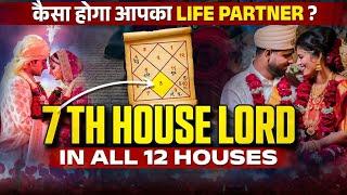 7th Lord in 12 Houses. Nature of Spouse. Happiness in Marriage #astrology #horoscope  #marriage