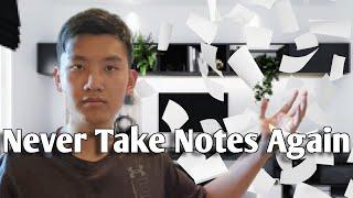 Why You Should Never Take Notes in Highschool