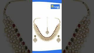 Necklace Set with Elegant Style & Traditional | #Shorts Gold Plated Jewellery Set from Maxpeek.com