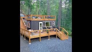 20ft SHIPPING CONTAINER TINY HOUSE ON WHEELS Video By MikeWillTravel