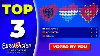 Eurovision 2025 | Voting Simulation | Your Top 3 (NEW: )