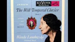 Bach / Wanda Landowska, 1949: Prelude and Fugue No. 7 in E flat, BWV 852 - WTC, Book I