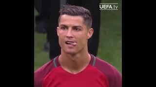 Cristiano Ronaldo sings portugese anthem #portugal