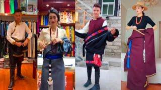 Different way of wearing Tibetan Chupa || Tibetan Dress || #tibetanvlogger #tibetan #Tibetanclothes