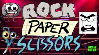 ROCK PAPER SCISSORS GAME #3 | EXERCISE BRAIN BREAK FOR KIDS | KIDS VIDEOS FOR KIDS