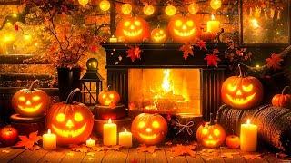  Halloween Fireplace with Instrumental Halloween Music Ambience Scary Halloween Background Music