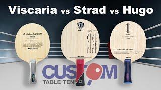 Butterfly Viscaria vs Xiom Stradivarius vs Hugo Calderano HAL Table Tennis Blades