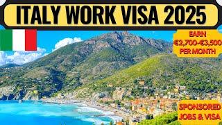 Italy Work Visa Process 2025 | Italy Work Permit | Get Sponsored Jobs in Italy | Dream Canada