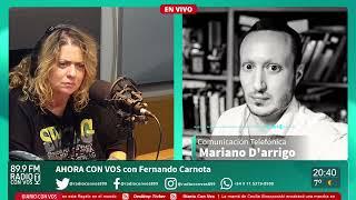 Mariano D´arrigo en Ahora Con Vos