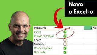 Kako se koriste (novi) CheckBoxovi u MS Excel u