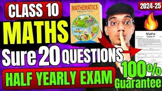 Maths Half Yearly KHATAM in 1 Video Class 10