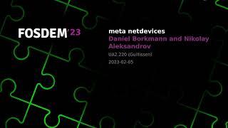 FOSDEM 2023: Meta Netdevices - and how to bring host networking performance to the k8s world.