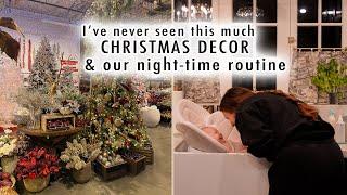 i’ve never seen this much Christmas decor!! + our night time routine