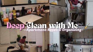 DEEP CLEAN MY APARTMENT WITH ME | Apartment Reset + Bathroom Organization