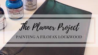 #Painting a #Filofax #Lockwood Personal Slim with #Angelus Paint | DIY | HOW TO PAINT #LEATHER