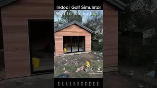 Golf Simulator Inside A ManCave We Built