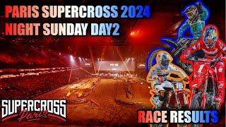 Paris Supercross 2024 (Sunday Night) Race Results.