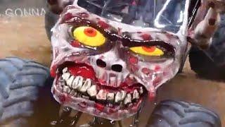 Monster Jam monster Truck Zombie Flapping Arms Crazy with Insane Clown Posse Chop Chop Slide