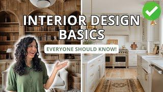 Interior Design Basics EVERYONE Should Know // STOP these design mistakes!