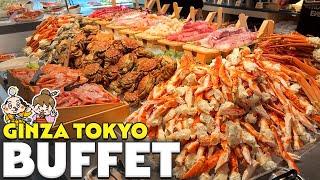 Tokyo Ginza All You Can Eat Buffet / Sushi, Wagyu yakiniku, Sashimi, Crab / Japan Travel Tips