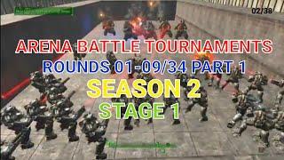 #fallout4 ARENA BATTLE TOURNAMENTS (PART1 01-09/34 SEASON 2) FULL VIDS OF ARENA BATTLES