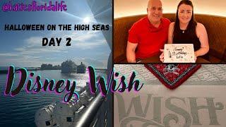 Disney Cruise day 2 | Disney Wish | Halloween on the High Seas | PALO Steakhouse