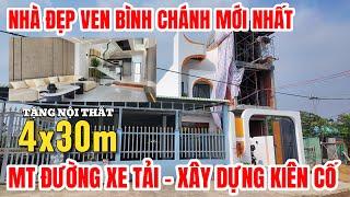 NHÀ ĐẸP BÌNH CHÁNH mặt tiền vừa ở vừa buôn bán, SHR hỗ trợ trả trước 1 TỶ, gần chợ dân cư đông đúc