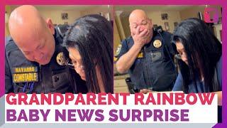 Grandparents-To-Be Surprised With Couple's Rainbow Baby Announcement