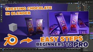 How to create the Chocolate in Blender | Tutorial | Blender 4.0