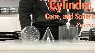 Cylinder, Cone, and Sphere Volume