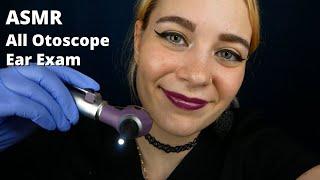 ASMR All Otoscope Ear Examination!  Intense & Up Close Ear Sounds  | Soft Spoken Medical RP