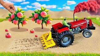 most creative science projects | mini tractor is plowing for apple cultivation | Mini Tractor