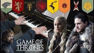 Game of Thrones - Noble Houses Piano Medley (8 House Themes) + MIDI / FREE SHEETS