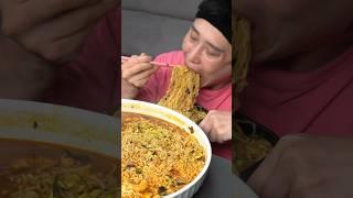 라면 8개 섞어서 새우 32마리 콩나물 라면 먹방 면상호