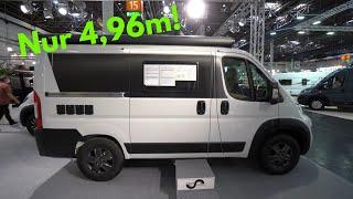 ONLY 4.96m! The smallest Ducato motorhome 2023! Mega Mobil City. Park anywhere. Always find space!