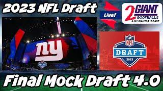 Final Mock Draft: Predicting the New York Giants' Picks in the 2023 NFL Draft