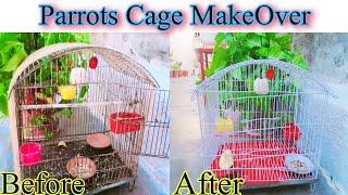 Parrots Cage makeover at home | Dye Ideas at home