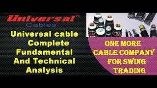 Universal Cable Fundamental + Techical Analysis,Target price - 305 #UNIVERSALCABLE Share Latest News