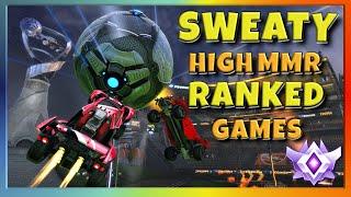 SWEATY HIGH MMR RANKED GAMES | GRAND CHAMPION 2V2 | PRO ROCKET LEAGUE GAMEPLAY