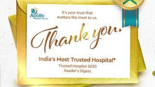 Thank You for making us India's Most Trusted Hospital | Apollo Hospitals