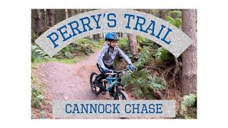 Mountain biking on Perrys Trail @ Cannock Chase (Blue Trail)