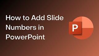 How to Add Slide Numbers in PowerPoint