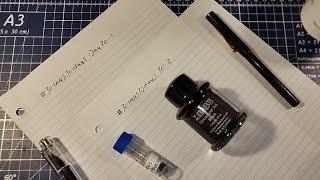 #30inks30days day 30 noodler's bad black moccasin/ DeAtramentis Doc Black