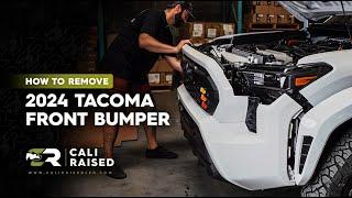 How To Remove The Front Bumper on a 2024+ TOYOTA TACOMA | Cali Raised