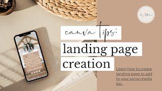 How To Create Your Own Landing Page with Canva (for FREE!)